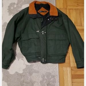 Vintage Andrew Marc Mens Dark Green Jacket